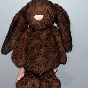 SOLD HTF RETIRED Jellycat Bashful Walnut Bunny - medium 12” authentic Jellycat
